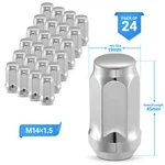 24 Piece Chrome Bulge Acorn Lug Nuts Set M14X1.5 For Chevrolet Express 2500 New. Price: $17.99.