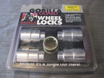 Gorilla Guard 62671 Wheel Locks 7/16" Short Shank, Chrome Key - New. Price: $14.39.