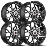 (set Of 4) SPEC-1 SP-52 17X7.5 5X4.5"/5X120 +42MM Black/machined Wheels Rims New. Price: $538.96.