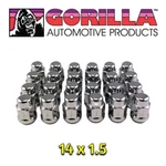 24PC Gorilla Chrome Wheel Lug Nuts 14MM 1.50 Bulge Acorn Seat 14X1.5 91148 New. Price: $44.95.