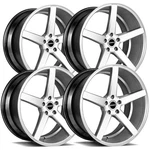(set Of 4) Strada S35 Perfetto 24X10 6X5.5" +24MM Silver Wheels Rims 24" Inch New. Price: $1816.00.