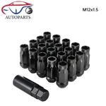 20PCS Extended Steel Open Wheel Lug Nuts M12X1.5MM For Toyota Honda Black New. Price: $22.49.