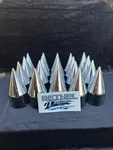 (20) Thread On Chrome 33MM Spike Lug Nut Covers 4-1/8" High United Pacific 10007 New. Price: $41.19.
