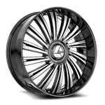 Azara Wheel 18X8 5X112/4.5 35MM Gloss Black & Machined AZX-1021883635BM New. Price: $343.45.