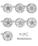 Genuine Mopar Wheel Alloy 5XK97MALAA New. Price: $861.00.