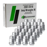 Dpaccessories Lug Nuts For 07-18 Jeep Wrangler Jk Chrome Oem Style, 23PC Set New. Price: $84.83.