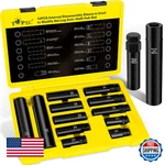 Topec 12PCS Spline Lug Nut Socket Set Master Key 5 6 7 Wheel Lock Remover Cr-mo New. Price: $86.16.
