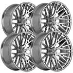 (set 4) Artem Off-road A209 Trident 24X10 6X5.5" +0MM Chrome Wheels Rims New. Price: $2916.00.