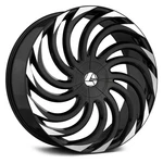 Azara AZA-534 Wheels 20X8.5 (35, 5X114.3, 74.1) Black Rims Set Of New. Price: $1497.28.