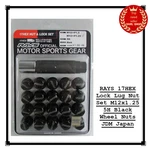 Rays 17HEX Lock Lug Set M12X1.25 5H Black Wheel Jdm Japan New. Price: $129.67.