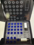 Mishimoto MMLG-15-27LBL Aluminum Locking Lug Nuts M12X1.5, 27PC Set, Blue New. Price: $65.00.