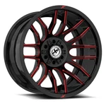 18X9 Off-road XF-232 Gloss Black & Red Milled Wheel 5X5/5X5.5 (12MM) New. Price: $249.93.