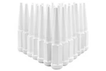 32 Pc M14X1.5 White Spike Lug Nuts - Powder Coated 4.5" Tall Compatible Wit... New. Price: $199.06.
