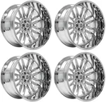 Set 4 22" Axe Off-road Echo Chrome 22X10 Wheels 8X180 -19MM Lifted Truck Rims New. Price: $2820.00.