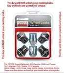 Toyota Wheel Lock. Gunmetal. Tx, Gx, Tundra, Tacoma, Sequoia, Ls, (read) New. Price: $57.86.
