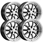 (set Of 4) Alloy Creations AC515 18X8 5X5" +0MM Black/machined Wheels Rims New. Price: $1080.00.