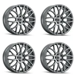 Set 18" Touren TR76 18X8 Graphite 5X4.5 Wheels 35MM Rims New. Price: $1059.96.