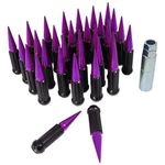 Gorilla Automotive Lug 14-1.5 Purple Spike Kit W/ Key SPK6-14150PR New. Price: $220.00.