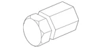Genuine Gm Alloy Silver Wheel Nut/bolt Cap 92115769 New. Price: $6.20.