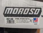 Moroso 5/8-18 Wheel Stud Kit 4.406IN Screw Black Lug Nuts 46140 New. Price: $99.00.