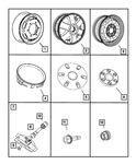 Genuine Mopar Wheel Lug Nut 68067857AA New. Price: $9.54.