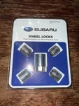 Set Of 4 Genuine Oem Subaru Steel Wheel Locks Kit Fits All Models - B321SFL000 Used. Price: $20.00.