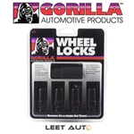 Gorilla Wheel Locks, 14MM 2.00, Black, Duplex Length, Bulge Acorn, 76601NBC New. Price: $34.88.