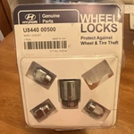 Hyundai Genuine Wheel Lock Set U8440 00500 Oem Lug Nuts Anti-theft Sealed... Used. Price: $10.00.
