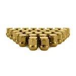 Mishimoto Steel Lug Nuts, M14X1.5, Acorn Seat, 32PC Set, Gold New. Price: $47.95.