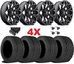 Black Milled Wheel Tire Package Fuel Assault All Terrain Extreme 275 65 18 New. Price: $1795.00.