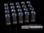 Muteki Open End 50MM Lug Nuts 14X1.50 Black With Blue Ring HR5007BU New. Price: $195.00.