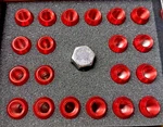 Red Wheel Lug Nuts Qty Dna LN-ZTL-9020-125-RD Closed End Design M12 X 1.25 New. Price: $29.99.