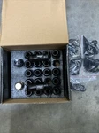 Brand New Wheels Lug Nuts Jdm M12X1.25 20PCS + Adapter Black. Price: $65.00.
