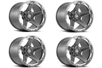 Set 20" Grid Offroad GD04 20X9 6X135 6X5.5 15MM Gloss Graphite Milled Wheels New. Price: $1138.46.
