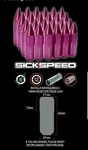 Sickspeed 24 Pc Pink Spiked Aluminum Extended Tuner Lug Nuts For Rims 1/2X20 L23 New. Price: $75.00.