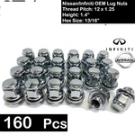 160 Pc Chrome Nissa Infinitit 12X1.25 Oem Factory Flat Mag Seat Lug Nuts New. Price: $75.99.