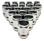 Set Of 1/2" Chrome Acorn Bulge Wheel Closed End 1/2X20 New. Price: $24.88.