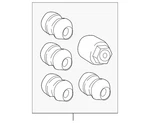 Genuine Land-rover Wheel Lock Kit LR116657 New. Price: $163.09.