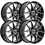 (set Of 4) Kraze KR196 Evolve 19X8.5 5X4.5" +35MM Black/machined Wheels Rims New. Price: $1187.96.