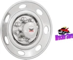 One - 16", 8 Lug, Trailer, Single Wheel Stainless Cover Hub Cap Simulator New. Price: $206.58.