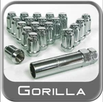 Gorilla Splined 12MM X 1.25 Tuner Lug Nuts & Locks 21723SD New. Price: $29.00.