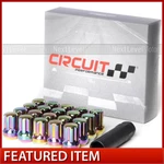 Circuit Neo Chrome Steel 7 Spline Short Lug Nuts 14X1.5 20PC Fits Honda Acura New. Price: $28.99.