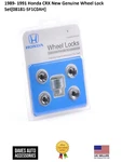 Genuine Wheel Lock Set #08181-SF1C0AH Fits 1989-1991 Honda Crx -oem Quality. Price: $80.31.