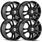 (set Of 4) Touren TR22 16X7 5X100/5X4.5" +40MM Gloss Black Wheels Rims 16" Inch New. Price: $575.96.