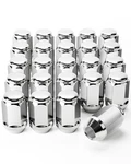 Orion Motor Tech 24-PIECE Lug Nuts Chrome With Hex 1/2-20, Silver New. Price: $29.11.