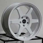 One 18X8.5 Vors TR37 5X114.3 35 White Wheel Rim 73.1 New. Price: $235.00.