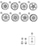 Genuine Mopar Wheel Lock Set 4721954AB New. Price: $110.97.