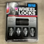 New Gorilla 4-PC Set W/key Of 7/16" Steel Acorn Wheel Locks 71671N. Price: $19.74.