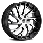 Vct V77 Wheel 22X9 (15, 5X120.65, 73.1) Black Single Rim New. Price: $369.34.