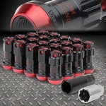 Closed End Red Aluminum Spline 16 Wheel LUG+4 Lock Nut+key M12X1.5 22MMX45MM New. Price: $42.88.